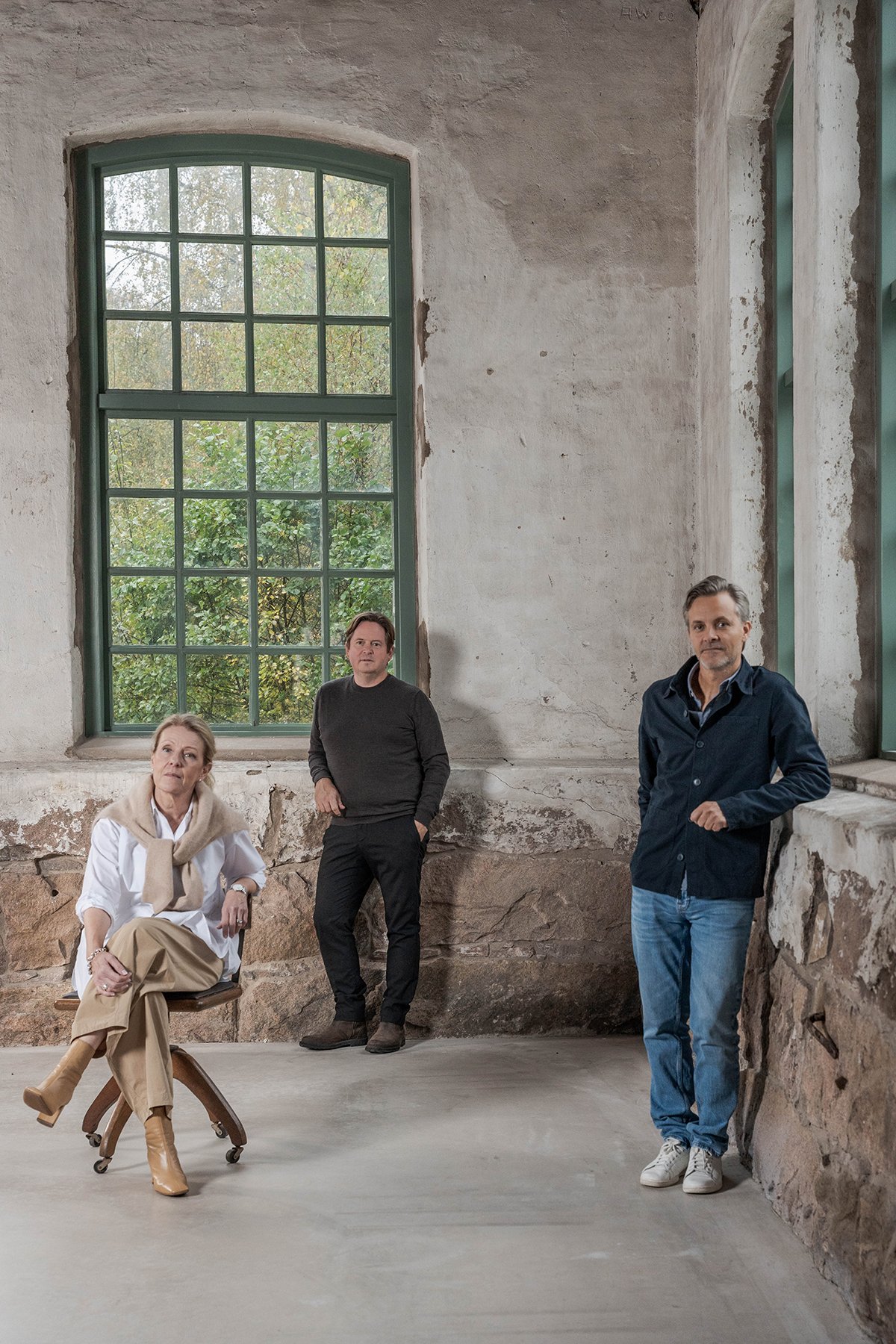 Tuotepäälliköt Johan Körner, Mia Larsson ja Calle Johansson