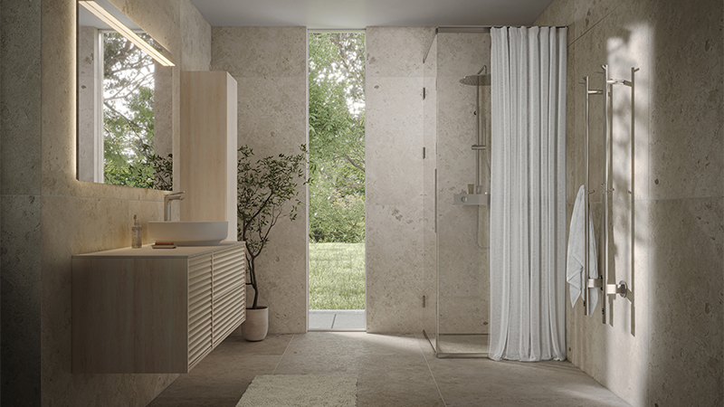 Epos vaalea saarni -allaskaappi valkoista Jalusi-etusarjalla