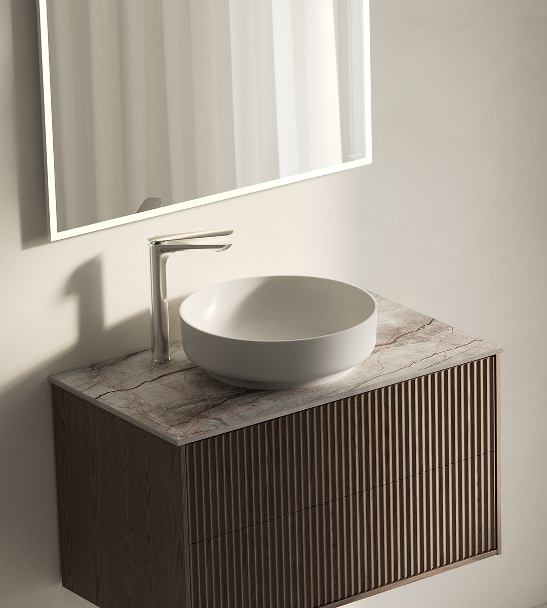 Epos-allaskaappi tummaa saarnia, Svall -etusarja ja Silva -pöytätaso