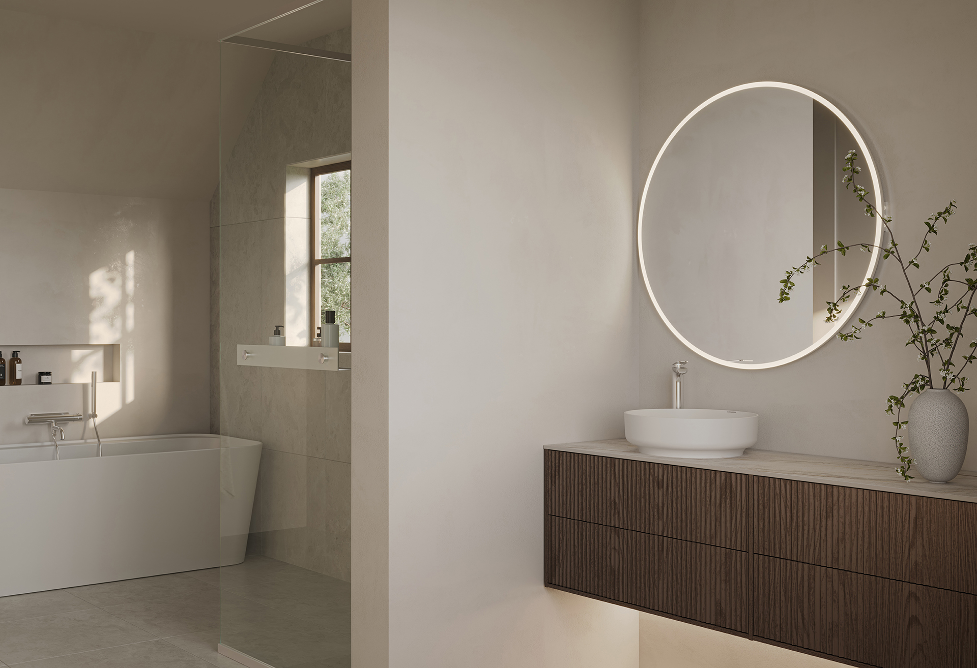 Epos-allaskaappi tummaa saarnia, Svall-etusarja ja Hov-peili