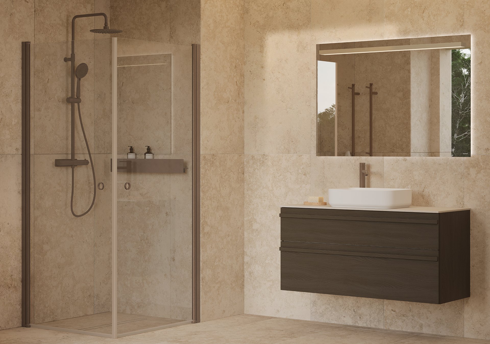 Poem-allaskaappi tummaa saarnia, Vedinlista-etusarjat ja Mocca-yksityiskohdat