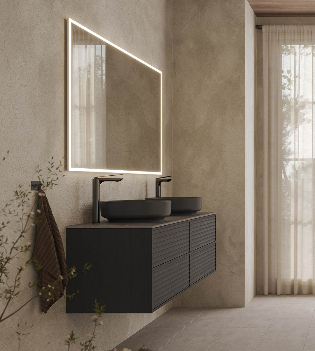 Epos-allaskaappi mustaa saarnia, Jalusi-etusarja