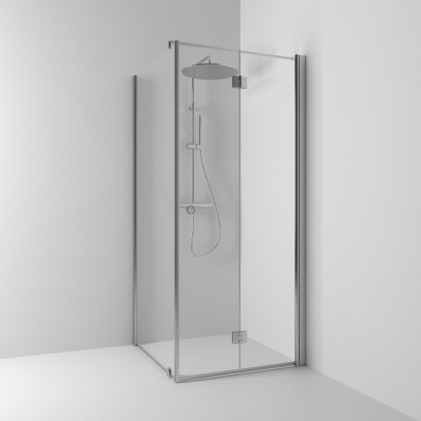 Skoga -taitesuihkukulma kiinteällä seinällä