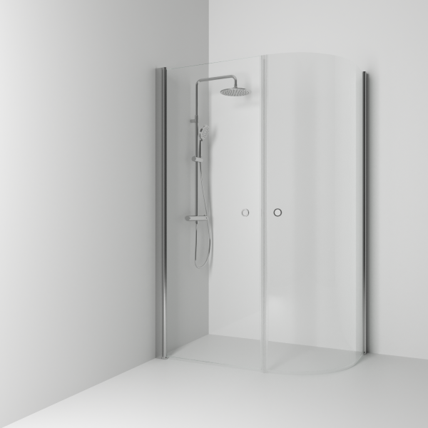 Skoga -suora/pyöreä suihkukulma