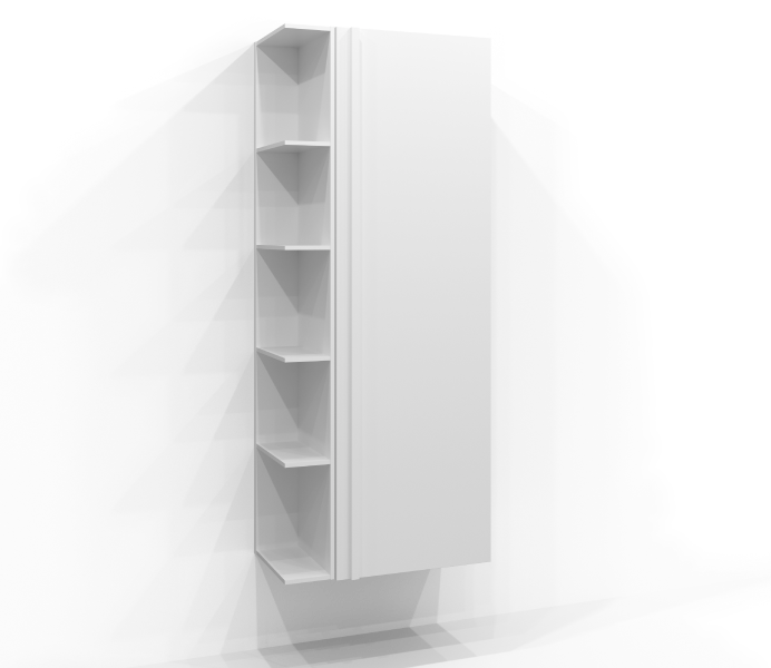 Korkean kaapin 160x50 Vedinlista Avohylly